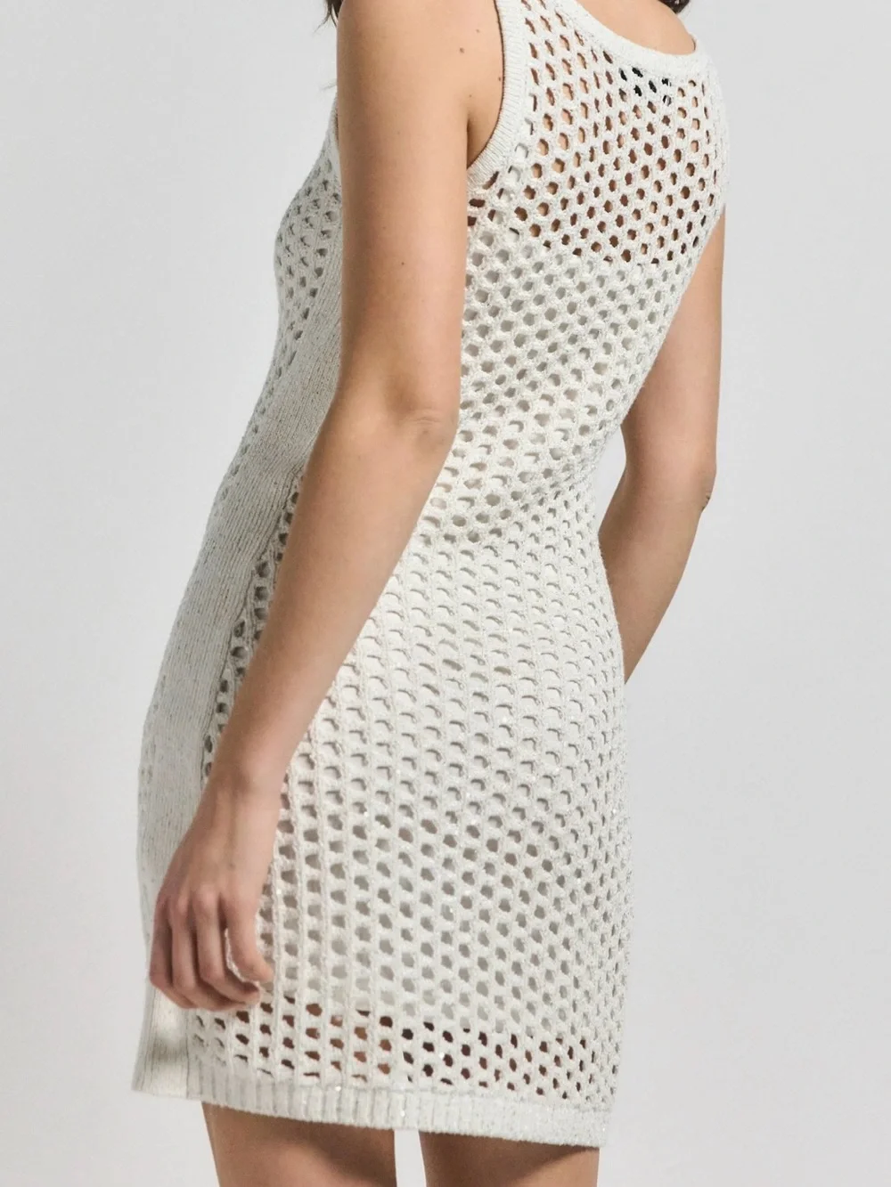 NWT Derek Lam 10 Crosby Sequin Crochet Minidress